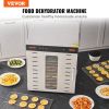 VEVOR Food Dehydrator Machine, 10 Stainless Steel Trays, 1000W Electric Food Dryer with Digital Adjustable Timer & Temperature for Jerky, Herb, Meat,