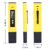 PH Meter 0.01 PH Battery Powder High Precision Water Quality EC Tester 0-14 PH Measurement Range For Aquarium Swimming Pool Digital Electric PH Meter