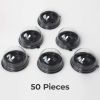 Plastic Containers with Lids Black Cupcake Boxes 50Pcs Clear Cupcake Stand Mini Cupcake Container Disposable Mooncake Boxes for Christmas Gift 2.8 X 1