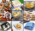 200 Pcs Grease-Proof Wax Papers Baking Papers Hamburger Papers [Newspaper]