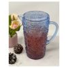 2.5 Quarts Water Pitcher with Lid, Paisley Unbreakable Plastic Pitcher, Drink Pitcher, Juice Pitcher with Spout BPA Free