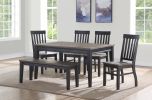 Raven - 6 Piece Dining Set - Dark Brown