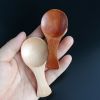 4Pcs Mini Wooden Spoons; Small Spice Condiment Spoon; Sugar Tea Coffee Scoop; Short Handle Wood Spoon; Jam Mustard Ice Cream Wood Spoons; Kitchen Gadg